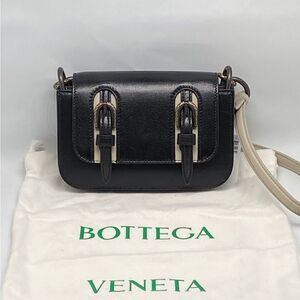 Bottega Veneta Doppia Leather Shoulder Bag Mini
